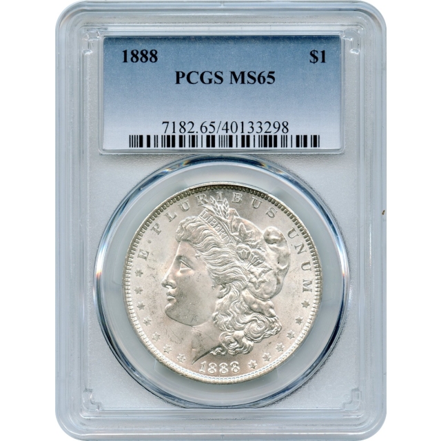 1888 $1 Morgan Silver Dollar PCGS MS65