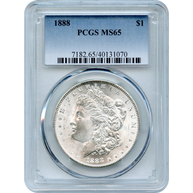 1888 $1 Morgan Silver Dollar PCGS MS65