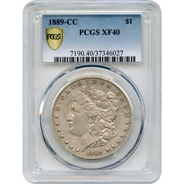 1889-CC $1 Morgan Silver Dollar PCGS XF40