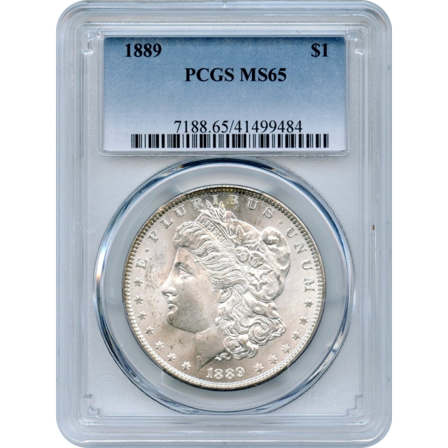 1889 $1 Morgan Silver Dollar PCGS MS65