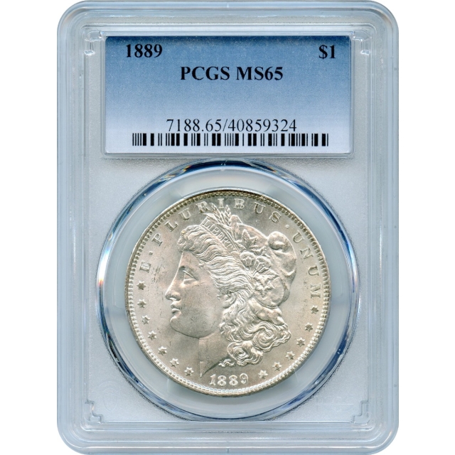 1889 $1 Morgan Silver Dollar PCGS MS65