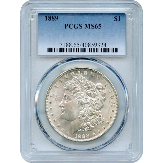 1889 $1 Morgan Silver Dollar PCGS MS65