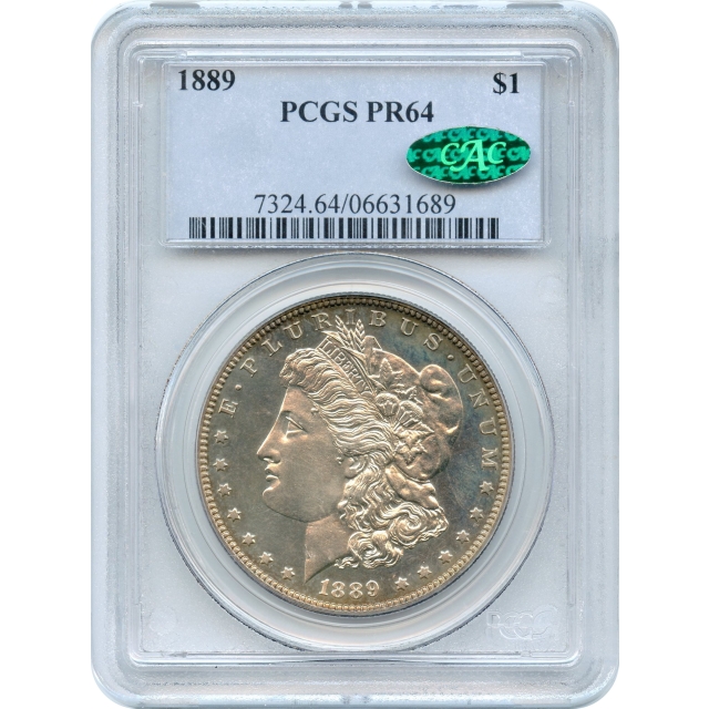 1889 $1 Morgan Silver Dollar PCGS PR64 (CAC)