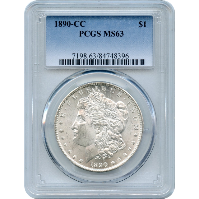 1890-CC $1 Morgan Silver Dollar PCGS MS63