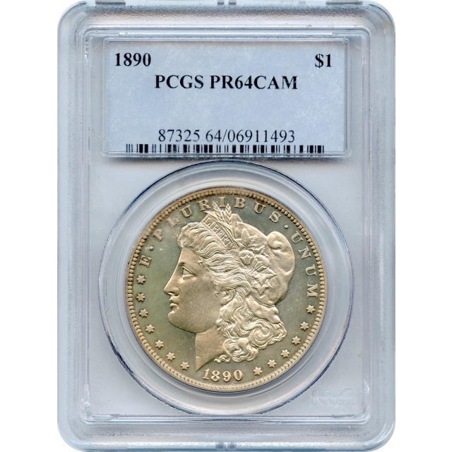 1890 $1 Morgan Silver Dollar PCGS PR64CAM