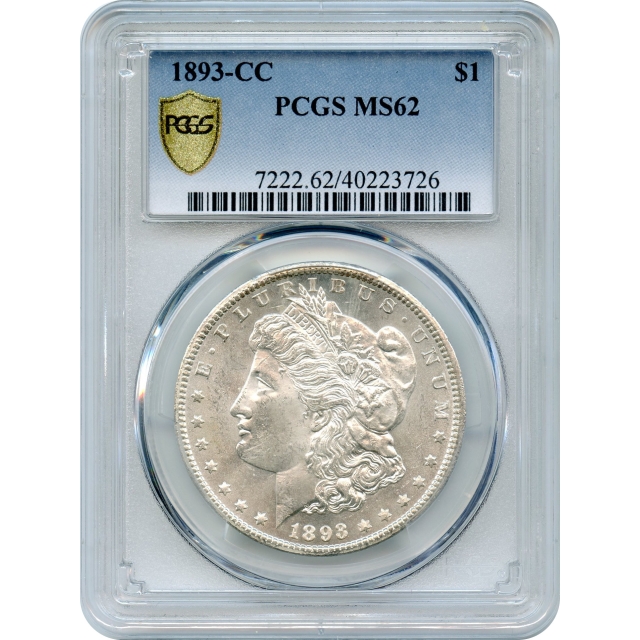 1893-CC $1 Morgan Silver Dollar PCGS MS62 - PQ Example!