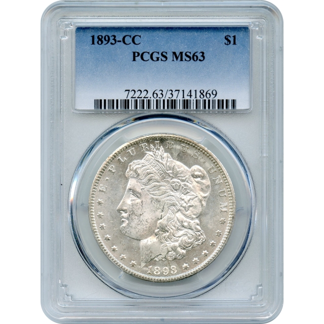 1893-CC $1 Morgan Silver Dollar PCGS MS63