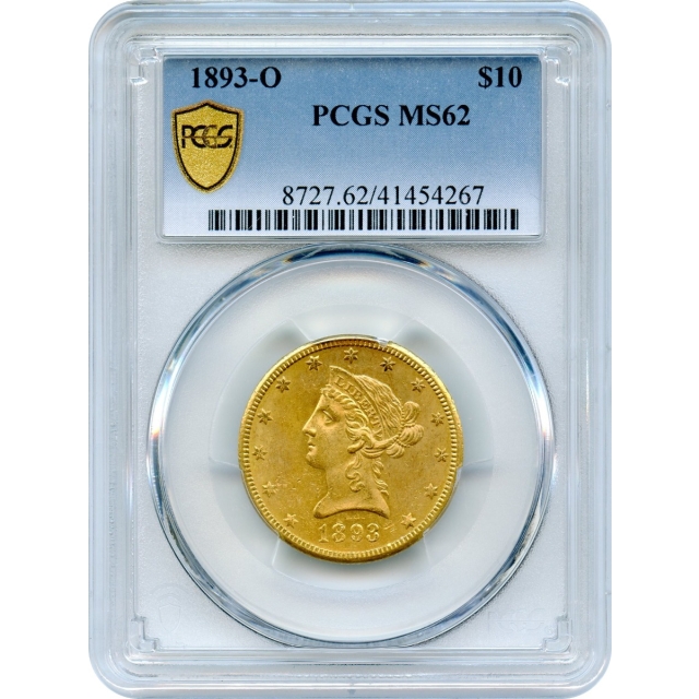 1893-O $10 Liberty Head Eagle PCGS MS62