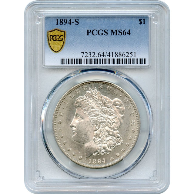 1894-S $1 Morgan Silver Dollar PCGS MS64
