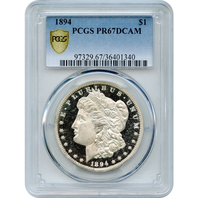 1894 $1 Morgan Silver Dollar PCGS PR67DCAM