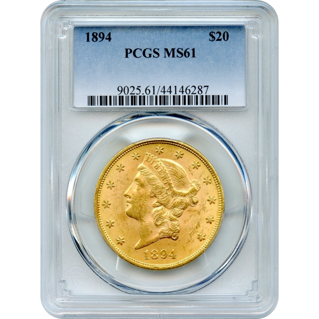1894 $20 Liberty Head Double Eagle PCGS MS61
