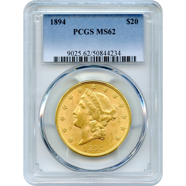 1894 $20 Liberty Head Double Eagle PCGS MS62