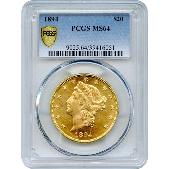 1894 $20 Liberty Head Double Eagle PCGS MS64