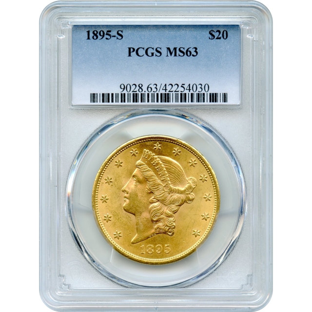 1895-S $20 Liberty Head Double Eagle PCGS MS63