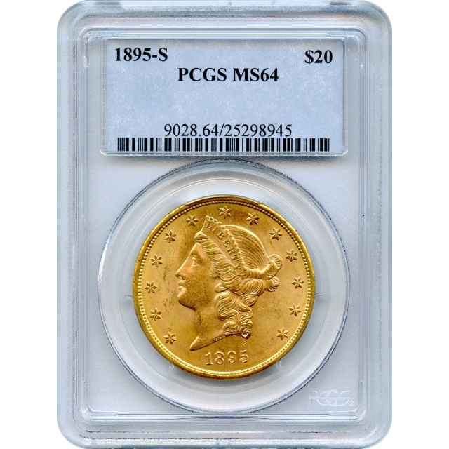 1895-S $20 Liberty Head Double Eagle PCGS MS64