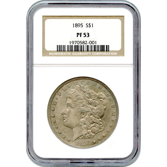 1895 $1 Morgan Silver Dollar NGC PR53 - Key Date unknown in Mint State!
