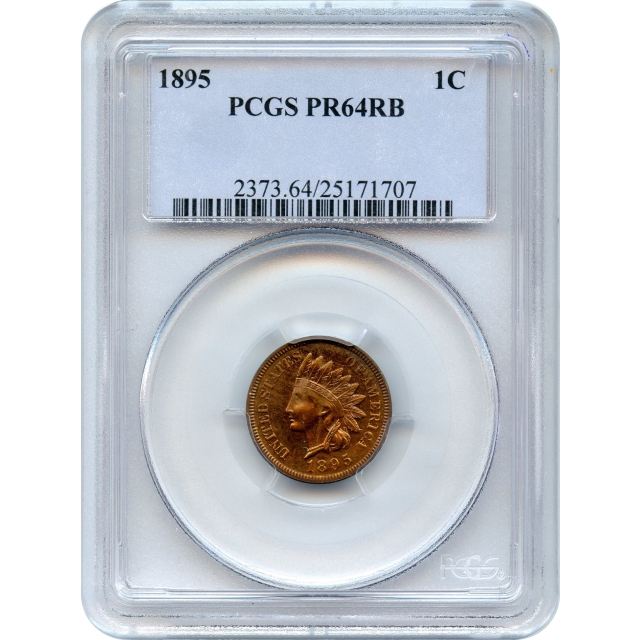 1895 1C Indian Head Cent PCGS PR64RB