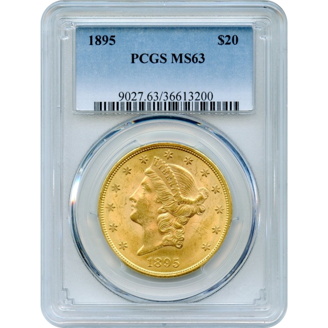 1895 $20 Liberty Head Double Eagle PCGS MS63