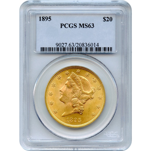 1895 $20 Liberty Head Double Eagle PCGS MS63