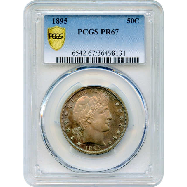 1895 50C Barber Half Dollar PCGS PR67