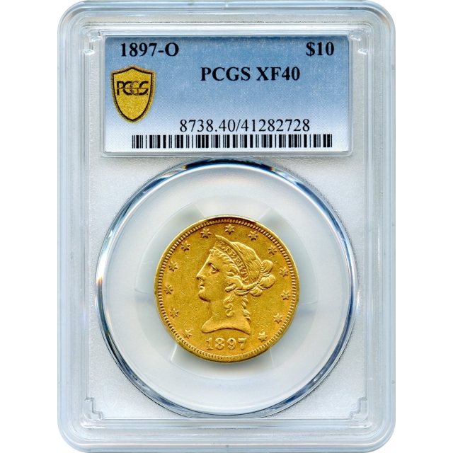 1897-O $10 Liberty Head Eagle PCGS XF40