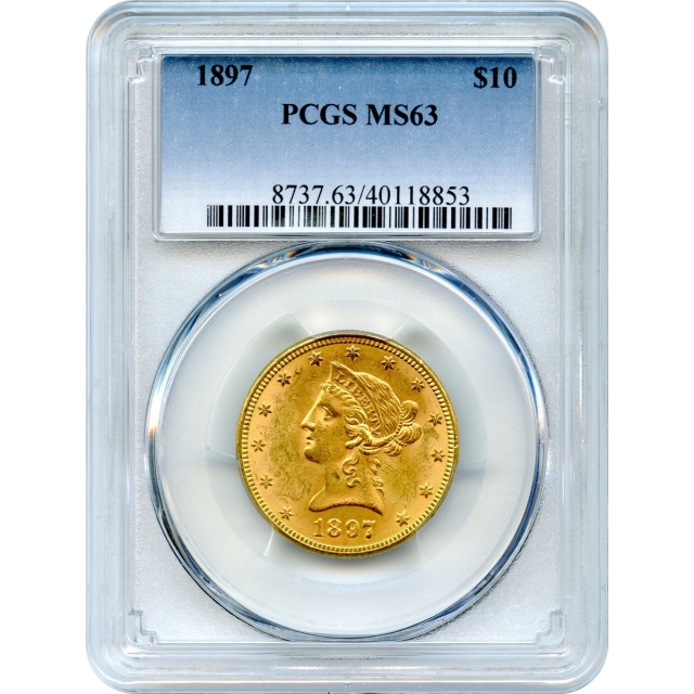 1897 $10 Liberty Head Eagle PCGS MS63