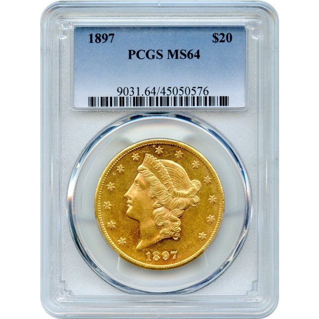 1897 $20 Liberty Head Double Eagle PCGS MS64