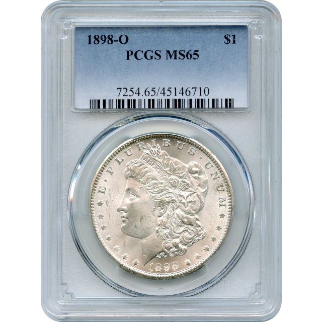 1898-O $1 Morgan Silver Dollar PCGS MS65