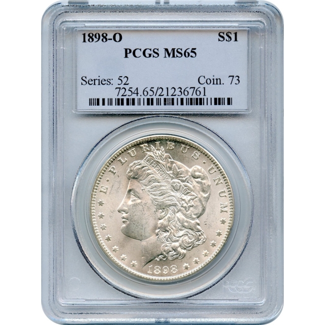 1898-O $1 Morgan Silver Dollar PCGS MS65