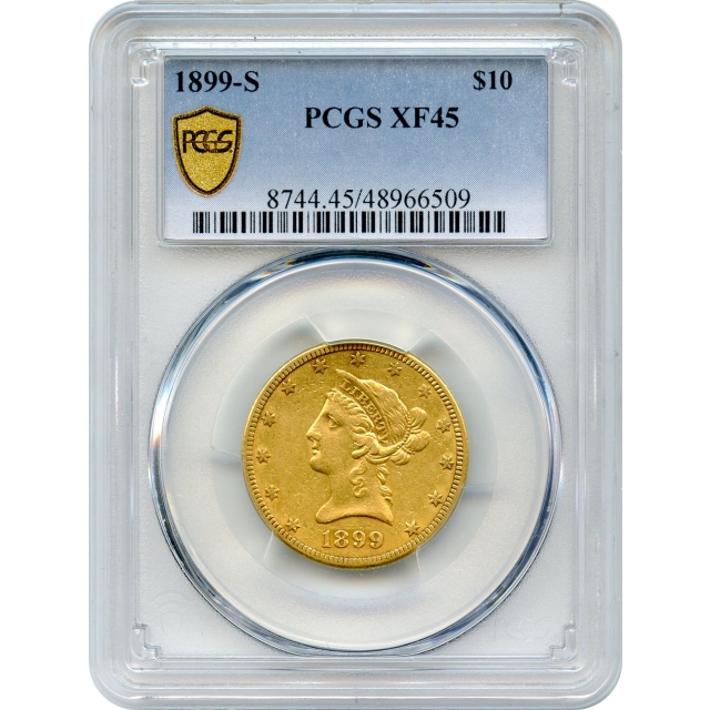 1899-S $10 Liberty Head Eagle PCGS XF45