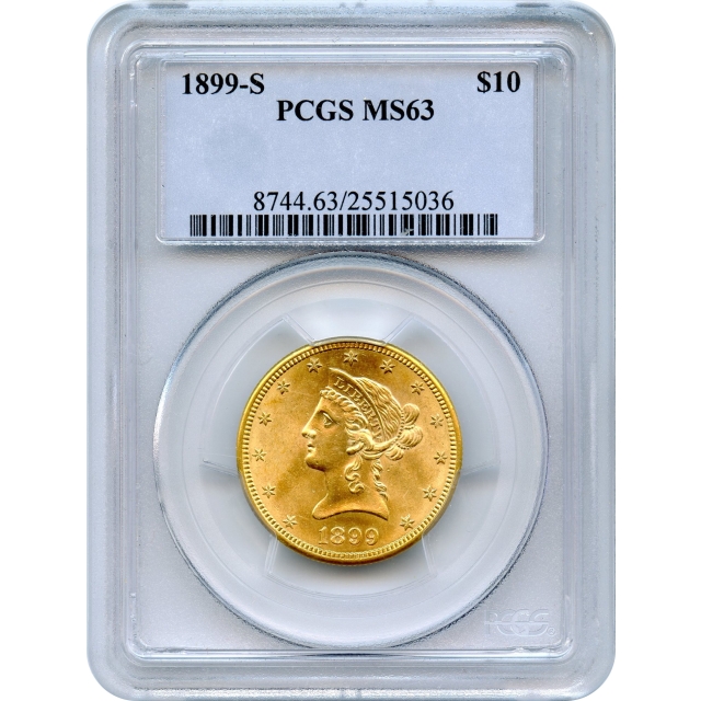1899-S $10 Liberty Head Eagle PCGS MS63