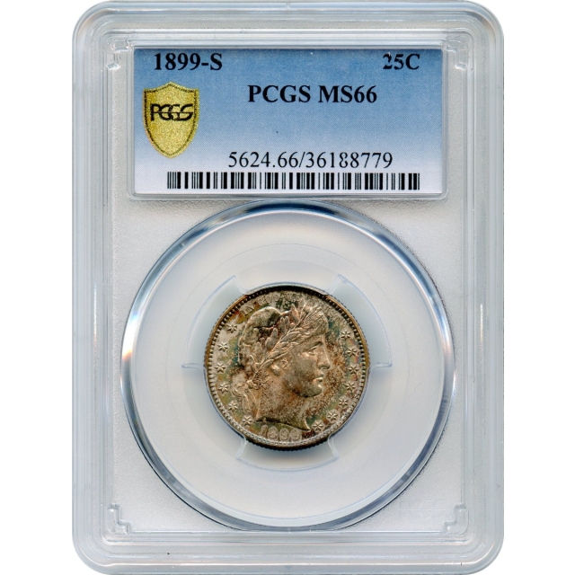 1899-S 25C Barber Quarter PCGS MS66