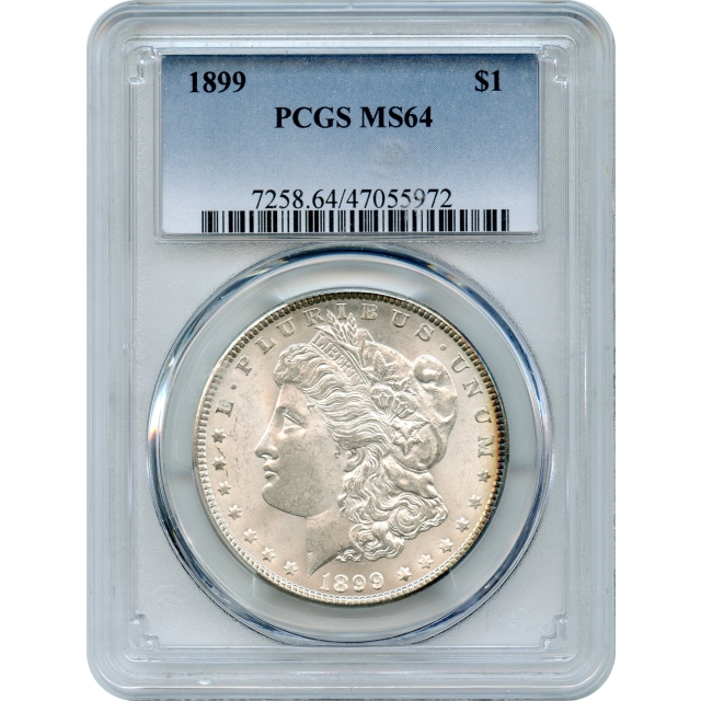 1899 $1 Morgan Silver Dollar PCGS MS64