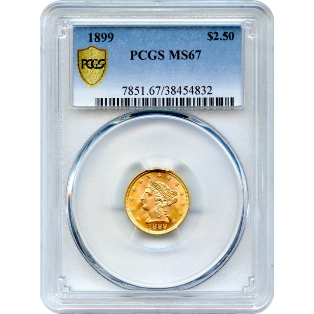 1899 $2.50 Liberty Head Quarter Eagle PCGS MS67