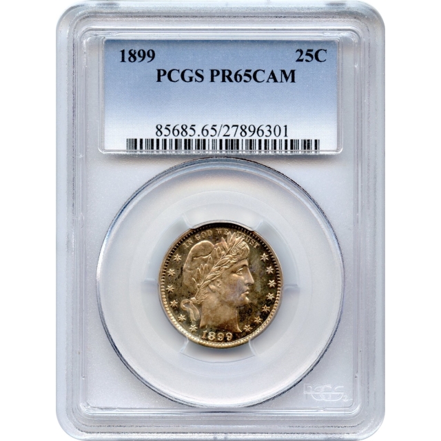 1899 25C Barber Quarter PCGS PR65CAM