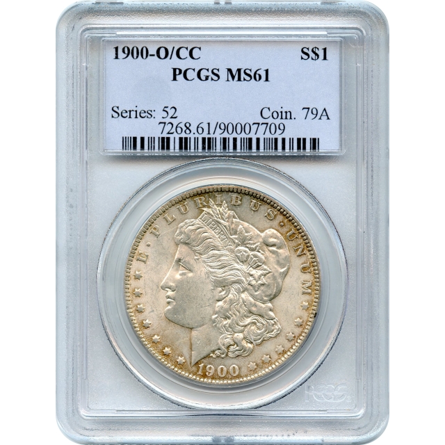 1900-O/CC $1 Morgan Silver Dollar PCGS MS61