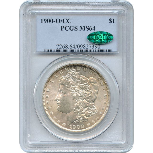 1900-O/CC $1 Morgan Silver Dollar, VAM-11 PCGS MS64 (CAC)