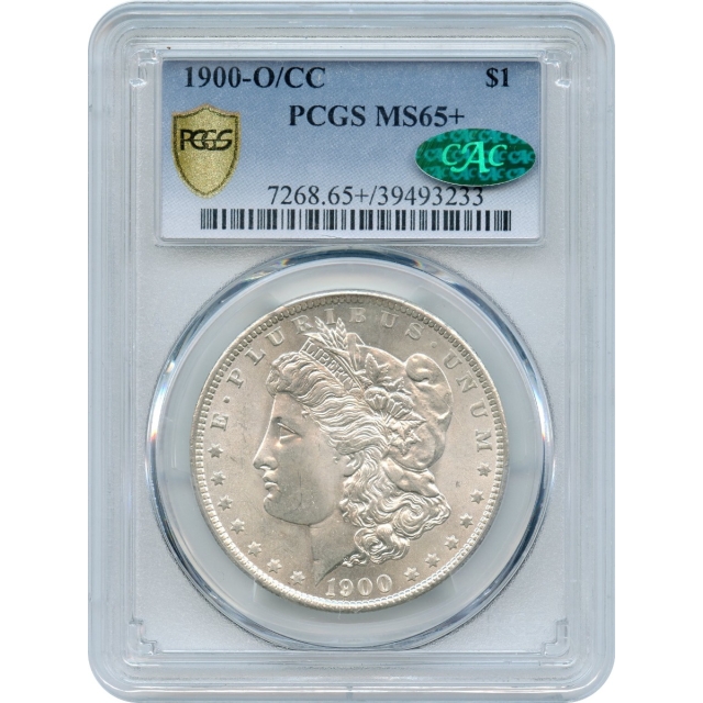 1900-O/CC $1 Morgan Silver Dollar PCGS MS65+ (CAC)