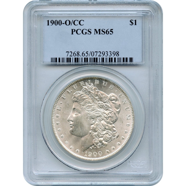 1900-O/CC $1 Morgan Silver Dollar PCGS MS65