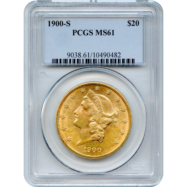 1900-S $20 Liberty Head Double Eagle PCGS MS61