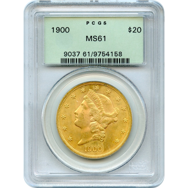 1900 $20 Liberty Head Double Eagle PCGS MS61