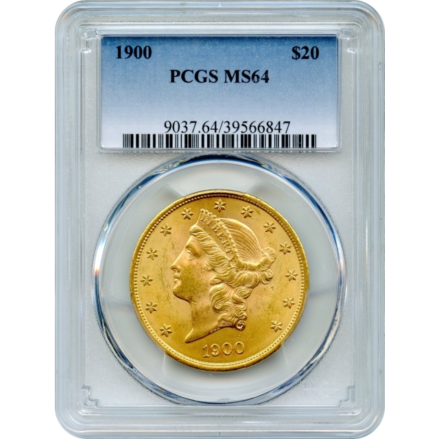 1900 $20 Liberty Head Double Eagle PCGS MS64