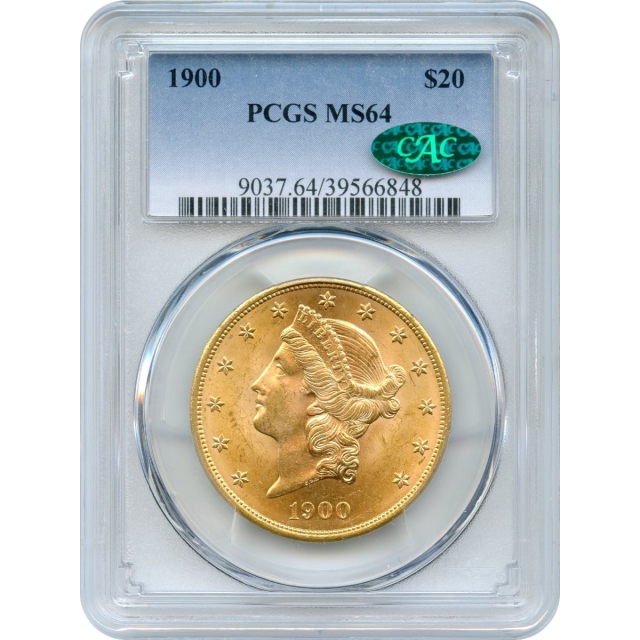 1900 $20 Liberty Head Double Eagle PCGS MS64 (CAC)