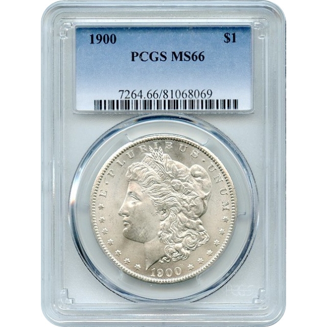 1900 $1 Morgan Silver Dollar PCGS MS66