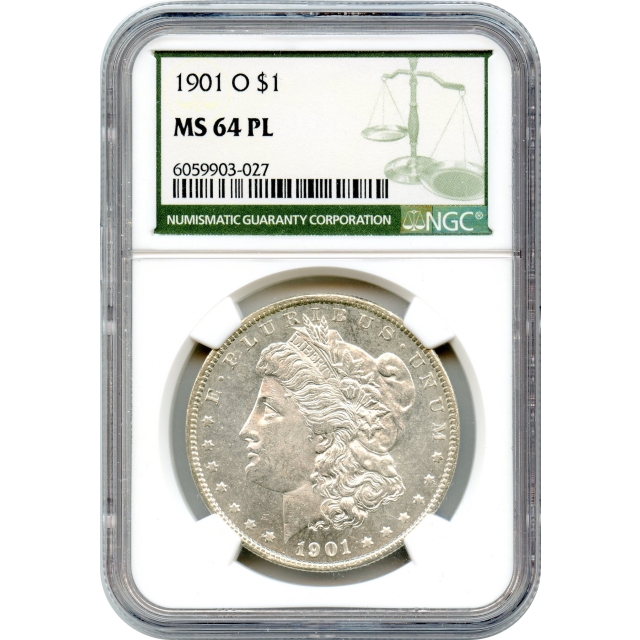 1901-O $1 Morgan Silver Dollar NGC (Green Label) NGC MS64PL