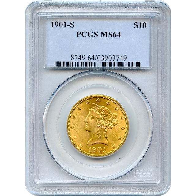 1901-S $10 Liberty Head Eagle PCGS MS64