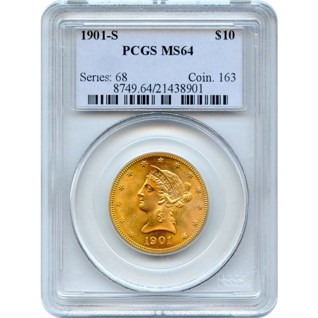 1901-S $10 Liberty Head Eagle PCGS MS64