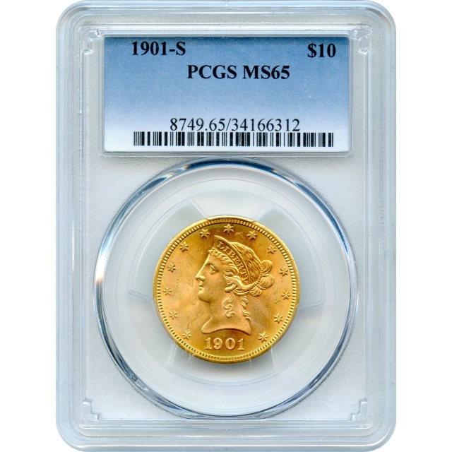 1901-S $10 Liberty Head Eagle, PCGS MS65