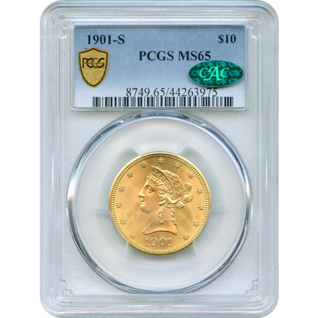 1901-S $10 Liberty Head Eagle PCGS MS65 (CAC)