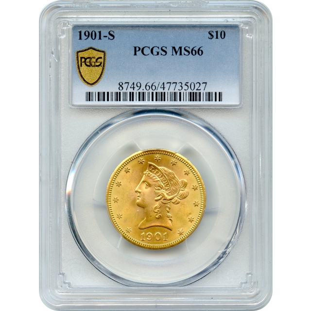 1901-S $10 Liberty Head Eagle PCGS MS66